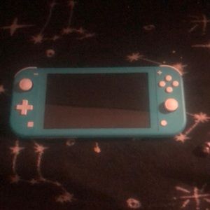 It’s a blue Nintendo switch. It’s a pretty good I don’t what it anymore